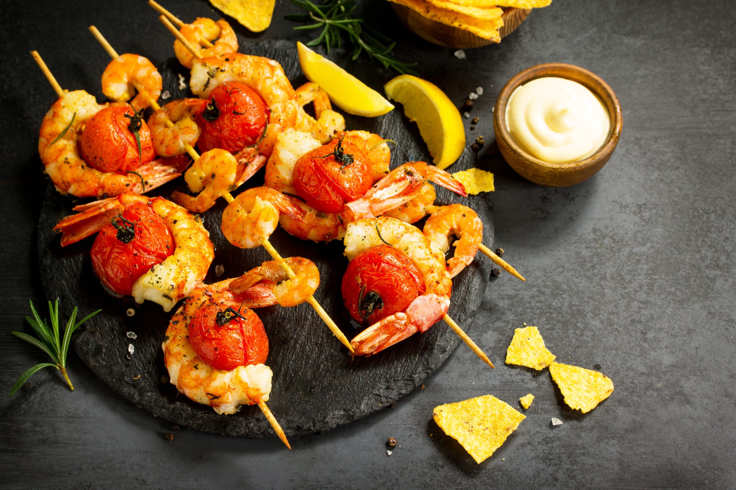 shrimp skewers