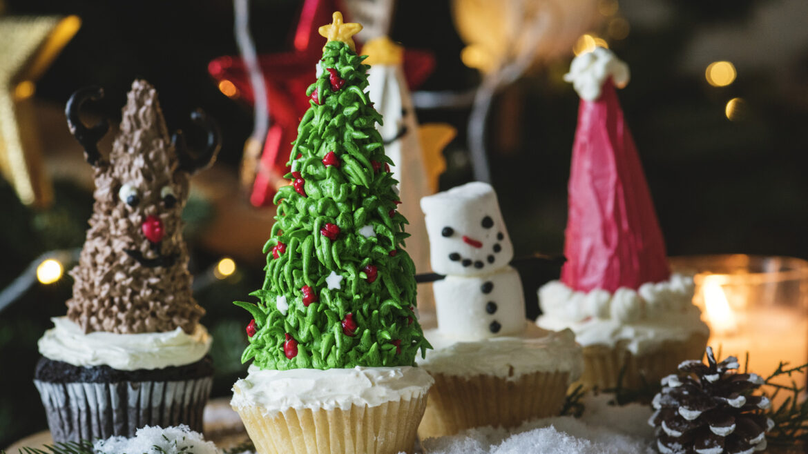 Christmas cupcakes