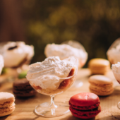 desserts on a table