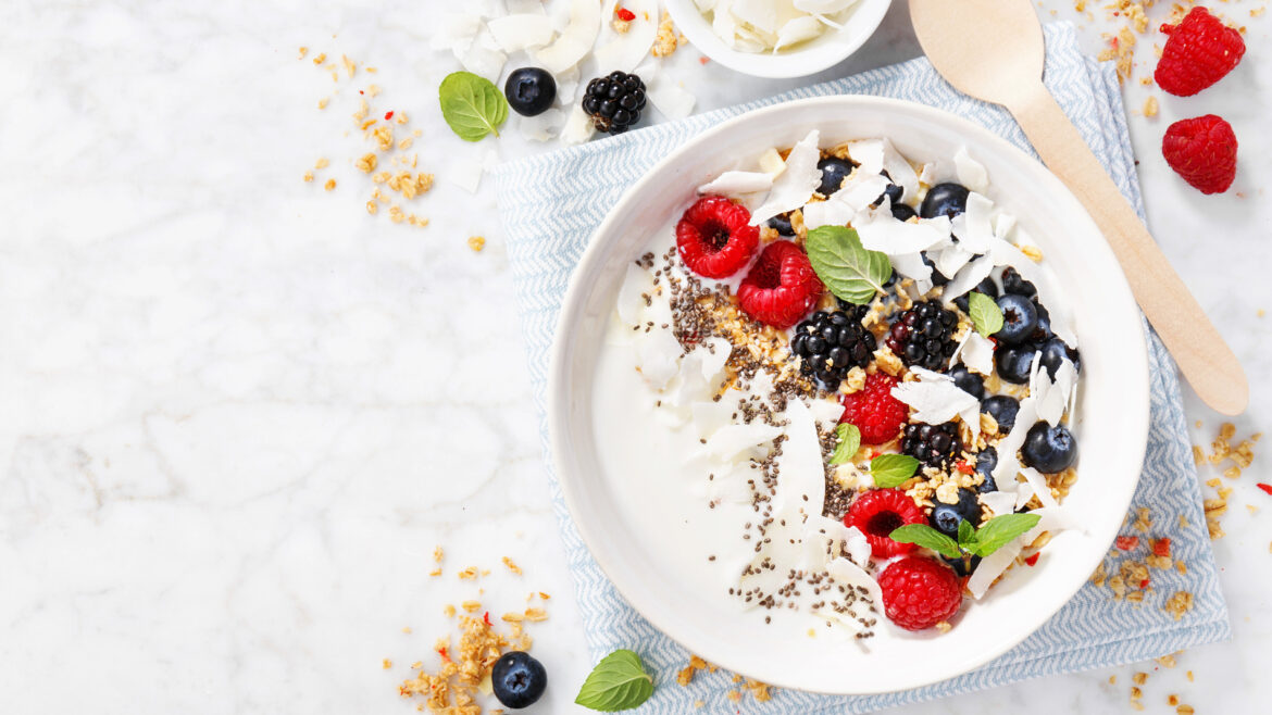 Yogurt with Granola & Berries