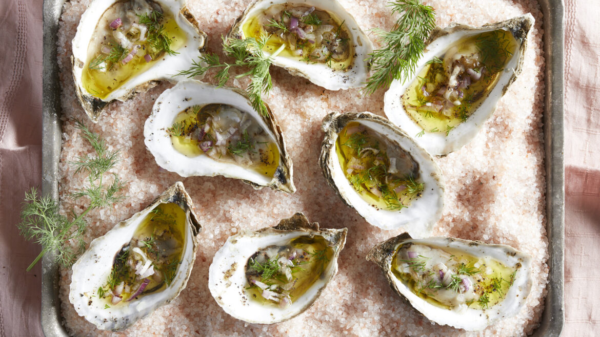 Grilled Oysters with Garlic Butter