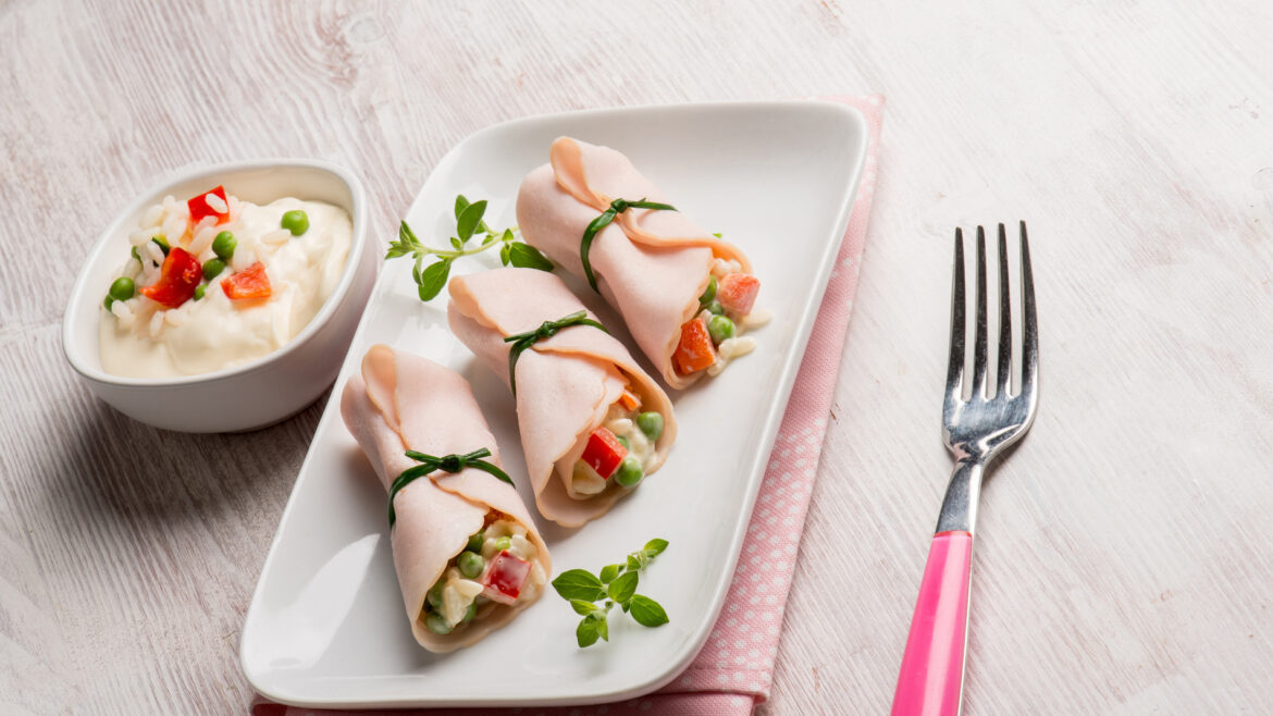 Cheese and Turkey Roll-Ups