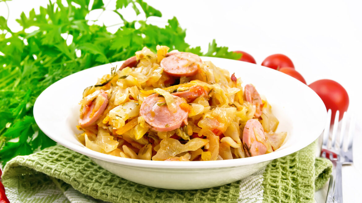 Cabbage Stir-Fry with Sausage