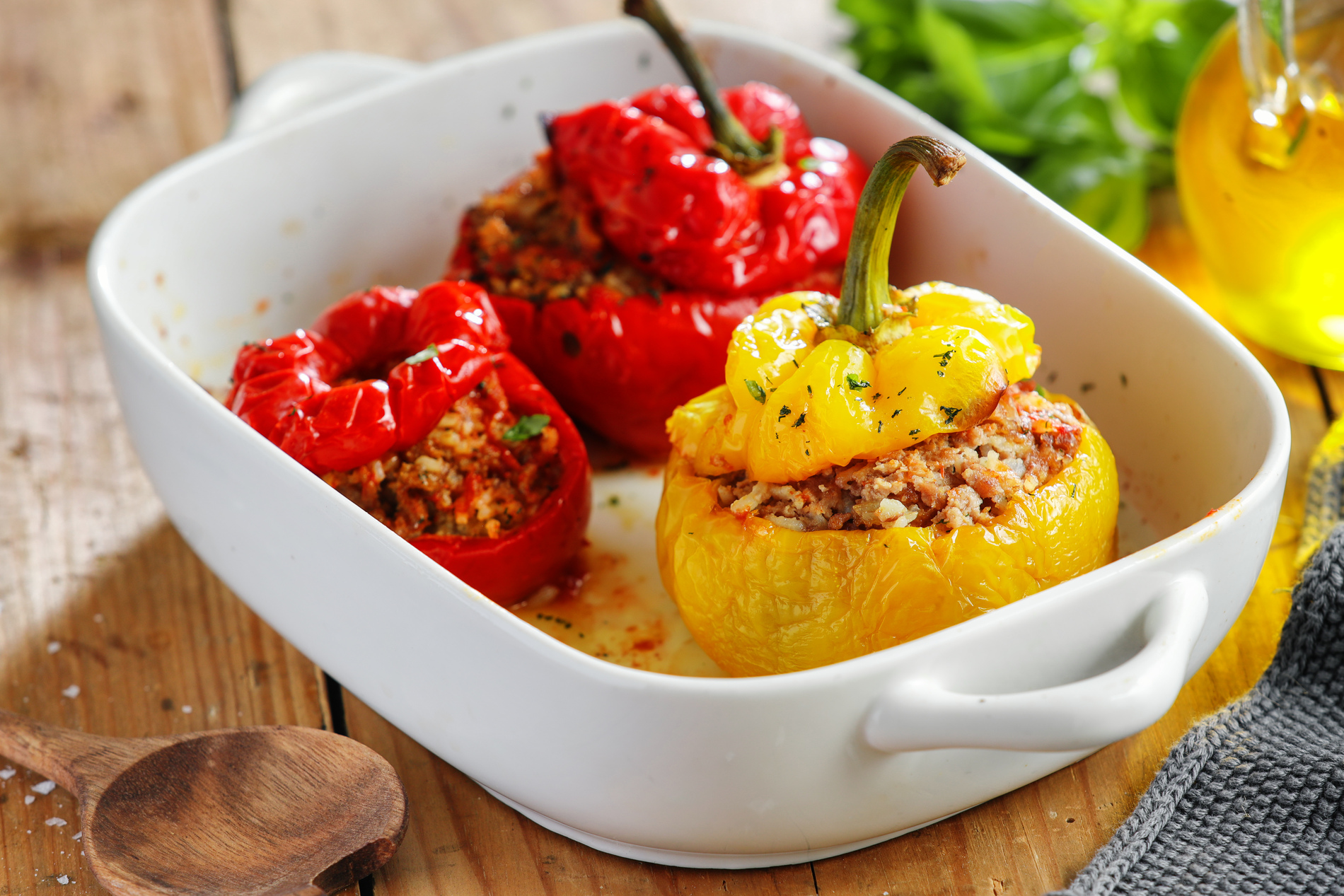 Turkey and Quinoa Stuffed Peppers