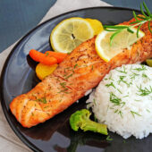 salmon and rice