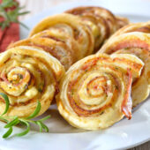 ham and cheese puff pastry rolls