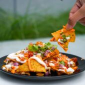 Nachos on a plate