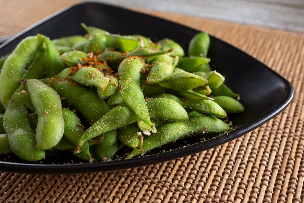 Edamame with Aleppo Pepper