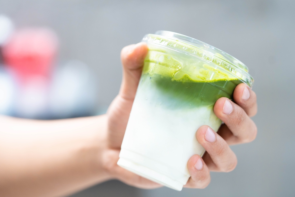 Iced Soy Milk Matcha Tea