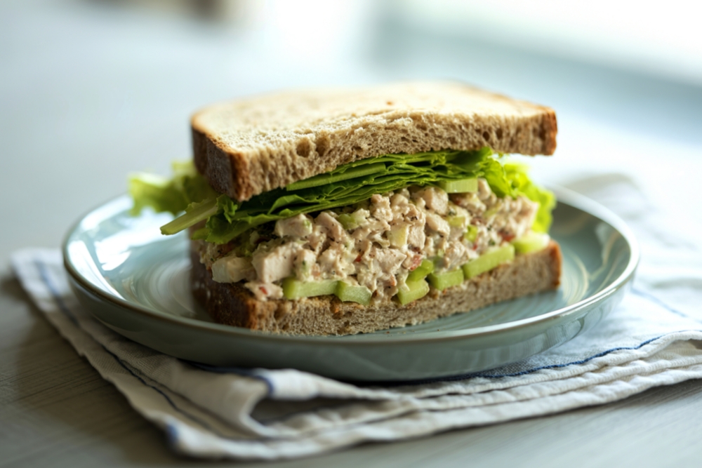 Crunchy Bang Bang Chicken Salad Sandwich You’ll Crave Every Lunch Break