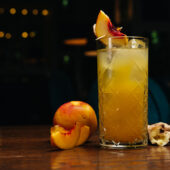 Sparkling Peach Bliss with a Ginger Twist