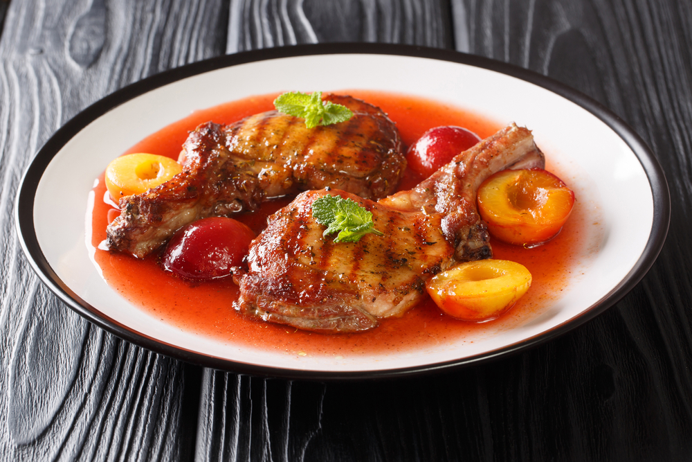 Fire Up the Grill With Honey Ginger Pork Chops and Sweet Summer Plums