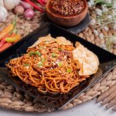 Chili Crisp Cold Noodles with a Creamy Peanut Twist