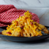 Cheesy Pizza Fries That Turn Waffle Fries Into the Ultimate Snack