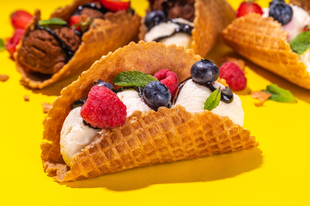 Ice Cream Taco Shells That Turn Waffle Cones Into a Nostalgic Treat