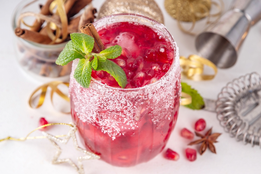 Sparkling Pomegranate Mocktail